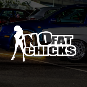 Autocollant No Fat CHICKS