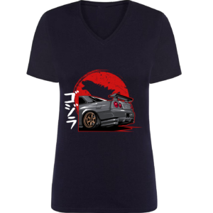 T-shirt Femme Nissan R34 GRIS